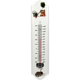 Thermometer metaal wit