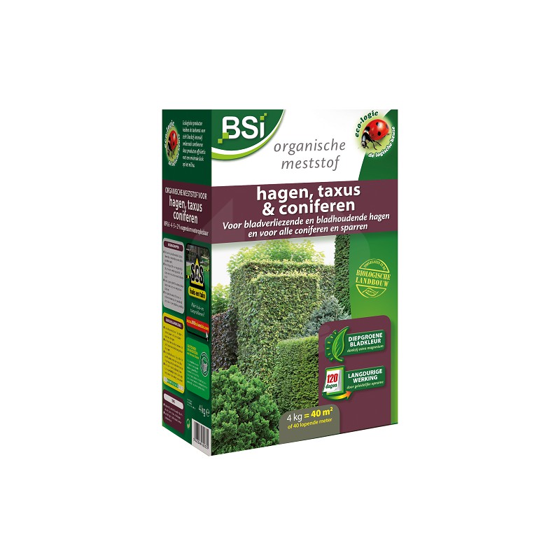 Bio meststof voor hagen, taxus en coniferen 4 kg