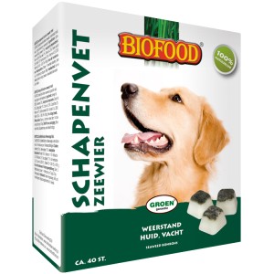 Biofood schapenvet bonbons zeewier 40 st