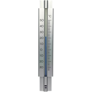 Hendrik Jan buitenthermometer aluminium zilver 30 cm