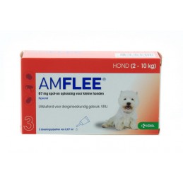 Amflee spot-on 67mg hond small