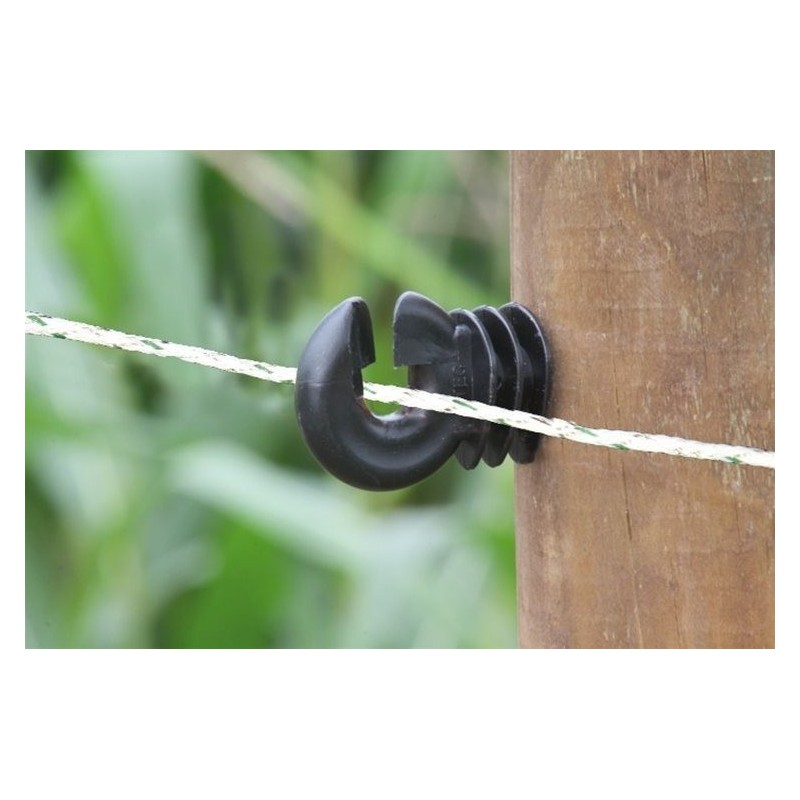 Draad geweven wit / groen 2.5mm 1000m