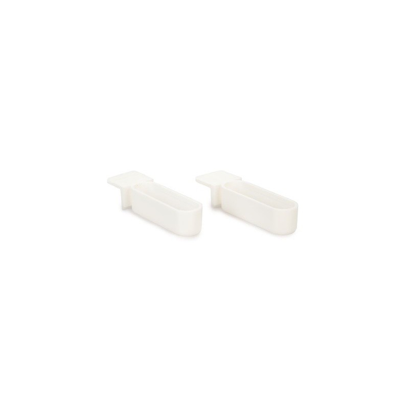Vogel snoepbakje smal plastic wit 2 stuks