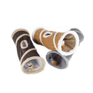 Katten speeltunnel lamswol