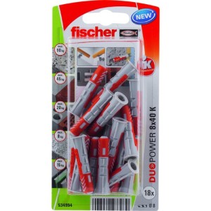 Fischer Plug Duopower 8x40mm 18 stuks