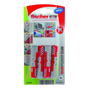 Fischer Plug Duopower 12x60mm 4 stuks