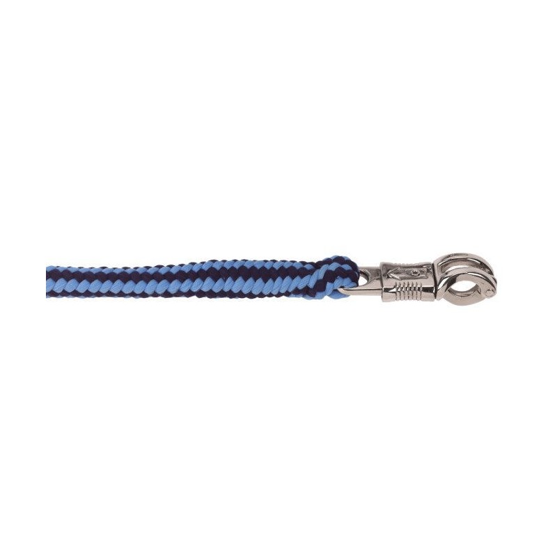 Halstertouw Hippo met paniekhaak blauw/marine