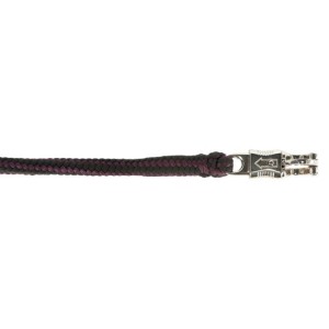 Halstertouw Hippo met paniekhaak antraciet/aubergine