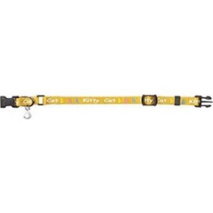 BZ Kittenband Kitty cat geel 17,5-23X0,8cm