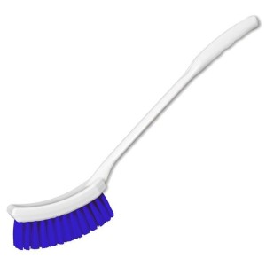 Handborstel lange steel 40cm blauw