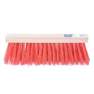 Voegenbezem kunstvezel rood 3 rijen