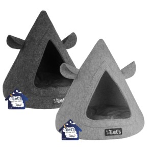 Let's sleep Pet Cave TeePee Antraciet