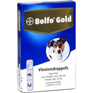 Bolfo Gold 100 hond 4 - 10 kg 2 pipetten