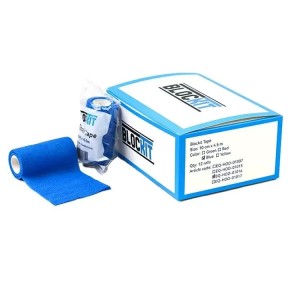 Klauwtape blauw 10cm x 4.5m 12 rollen
