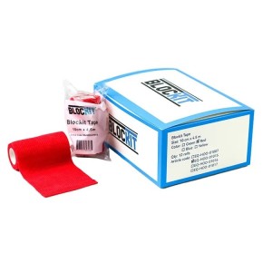 Klauwtape rood 10cm x 4.5m 12 rollen