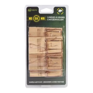 Muizenval PEFC hout 5 stuks