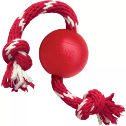 Hondenspeeltje bal met touw