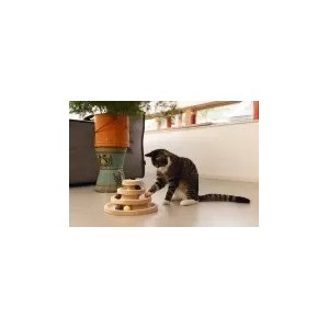 Kattenspeeltoren hout Mia 26X26X14,5cm