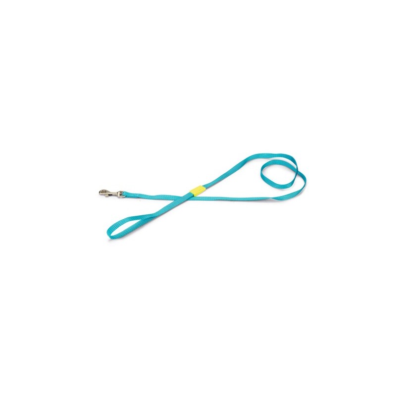 Beeztees hondenriem nylon lichtblauw 120 cm X 10mm