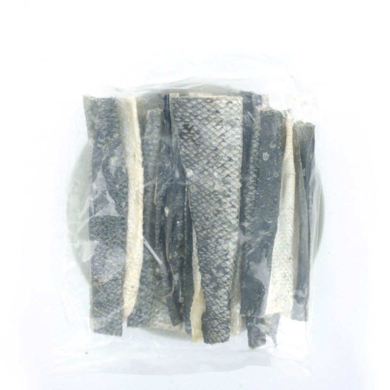 Hondensnack zalmhuid 150 gram