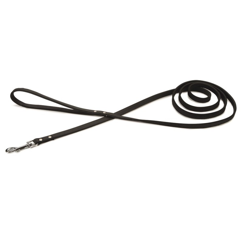 Beeztees hondenriem geniet zwart 200cm x 12mm