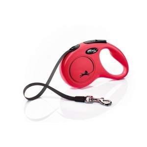 Flexi hondenriem new classic band s rood 5m
