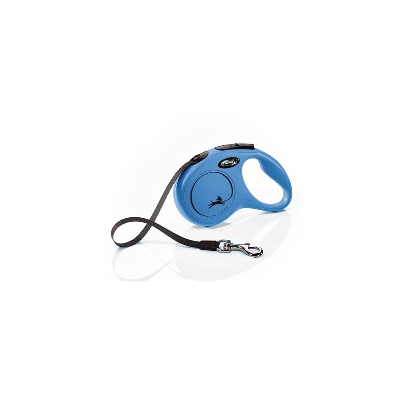 Flexi hondenriem new classic band s blauw 5m