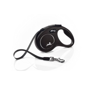 Flexi hondenriem new classic band s zwart 5m