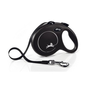 Hondenriem new classic band L zwart 5m