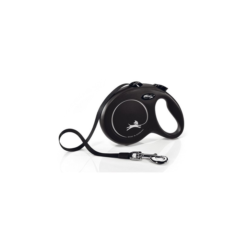 Flexi hondenriem new classic band L zwart 5m