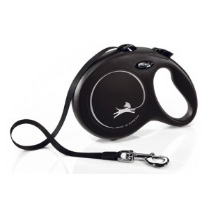 Hondenriem new classic band L zwart 8m