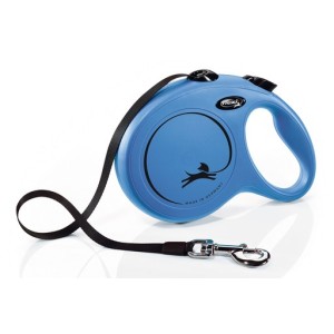 Hondenriem new classic band L blauw 8m