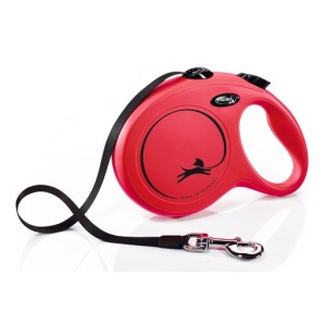 Hondenriem new classic band L rood 8m