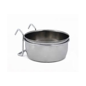BZ hondenvoerbak Coopcup metaal met Houder 12.5cm 600ml