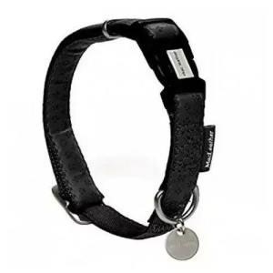Beeztees honden halsband Macleather zwart 20-40 cm x 15 mm
