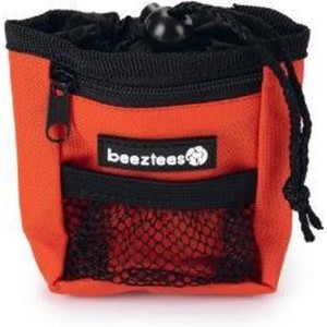 Beeztees Poepzak+beloningstasje Ordena rood 8x4x10cm