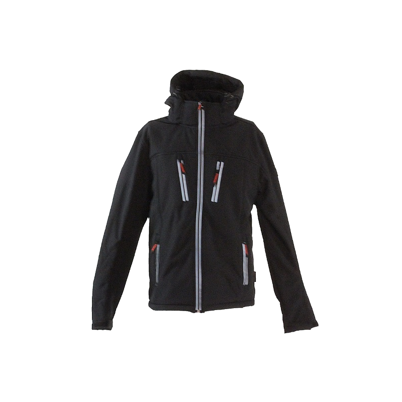 Softshell winterjas Clive zwart Storvik