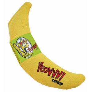 Kattenspeeltje banaan met catnip