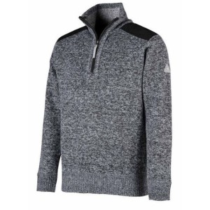 Storvik Fijn gebreide Pullover Liam gevoerd grijs