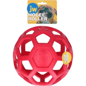 Hondentraktatie HOL-EE Roller Jumbo 19 cm rood