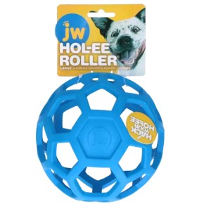 Hondentraktatie Hol-ee Roller Large 15 cm blauw