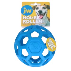 Hondentraktatie Hol-ee Roller Medium 11,5 cm blauw