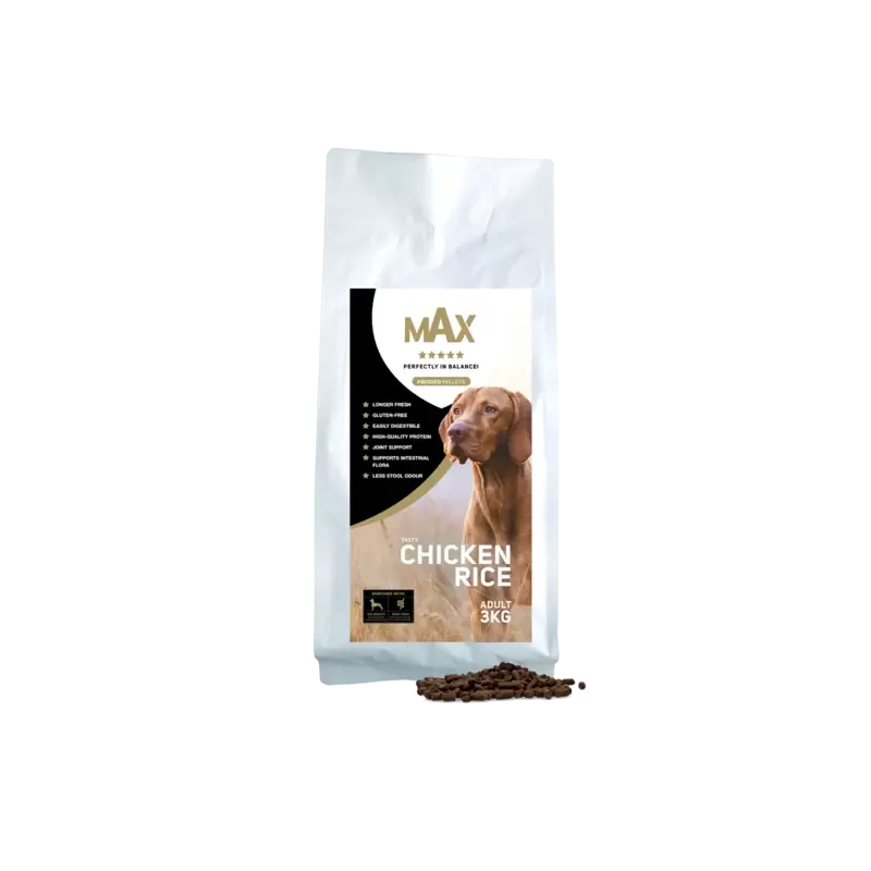 Max Adult geperste brokken kip & rijst 3kg