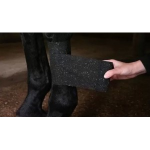 Bandage animal zwart glitter profi 10 cm