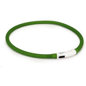 Honden veiligheidshalsband groen 70cm