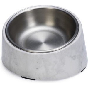 Kattenvoerbak Vita Melamine Marmerlook wit 160ml