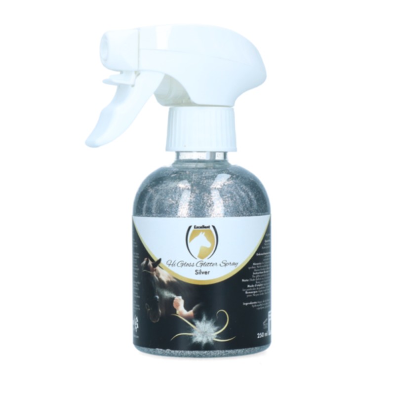 Hi Gloss Glitterspray zilver
