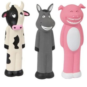 Hondenspeeltje latex koe/varken/ezel