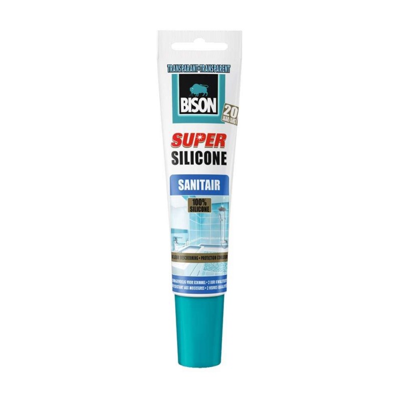 Bison siliconenkit sanitair transparant 150ml