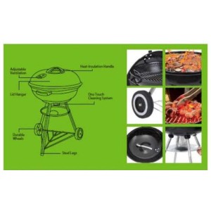 BBQ bol groot ø 44 x 70 cm Benson